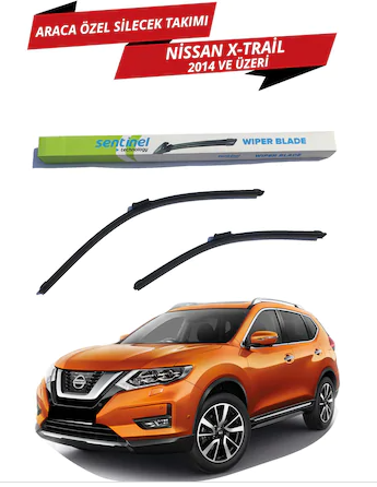 Nissan X-Trail 2014 Sonrası Sentinel Araca Özel Muz Ön Silecek Takımı Sağ Sol image 0