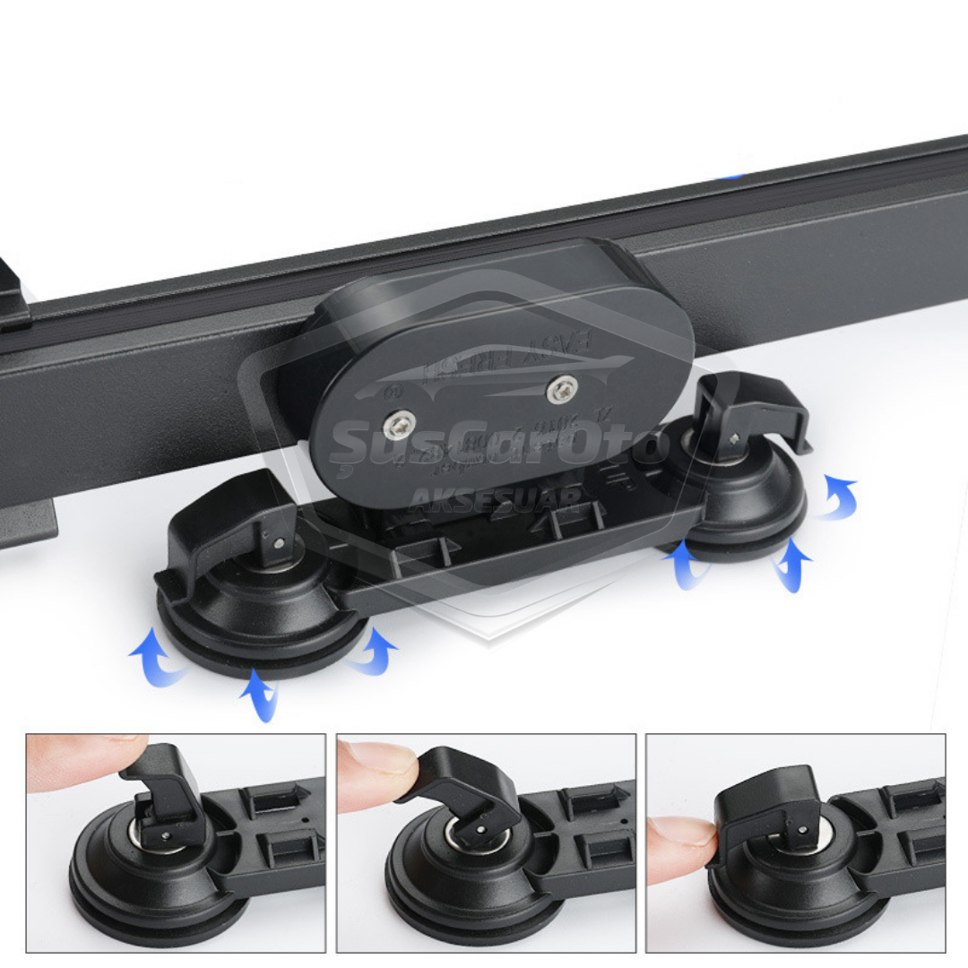 Oto Katlanır Akordiyon Güneşlik Ön Arka Cam Gölgelik Metalize Trapez Sürgülü Yeni Nesil Güneş Koruyucu Oto Araba Suv Tır 70 cm x 150 cm image 2