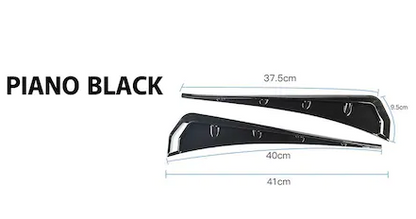 Üniversal Civic FC5 Tipi Piano Black Çamurluk Venti Izgarası 2 Adet image 2