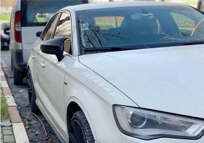 Audi A3 8V 2012-2019 Batman Yarasa Ayna Kapağı Piano Black ABS Plastik image 4