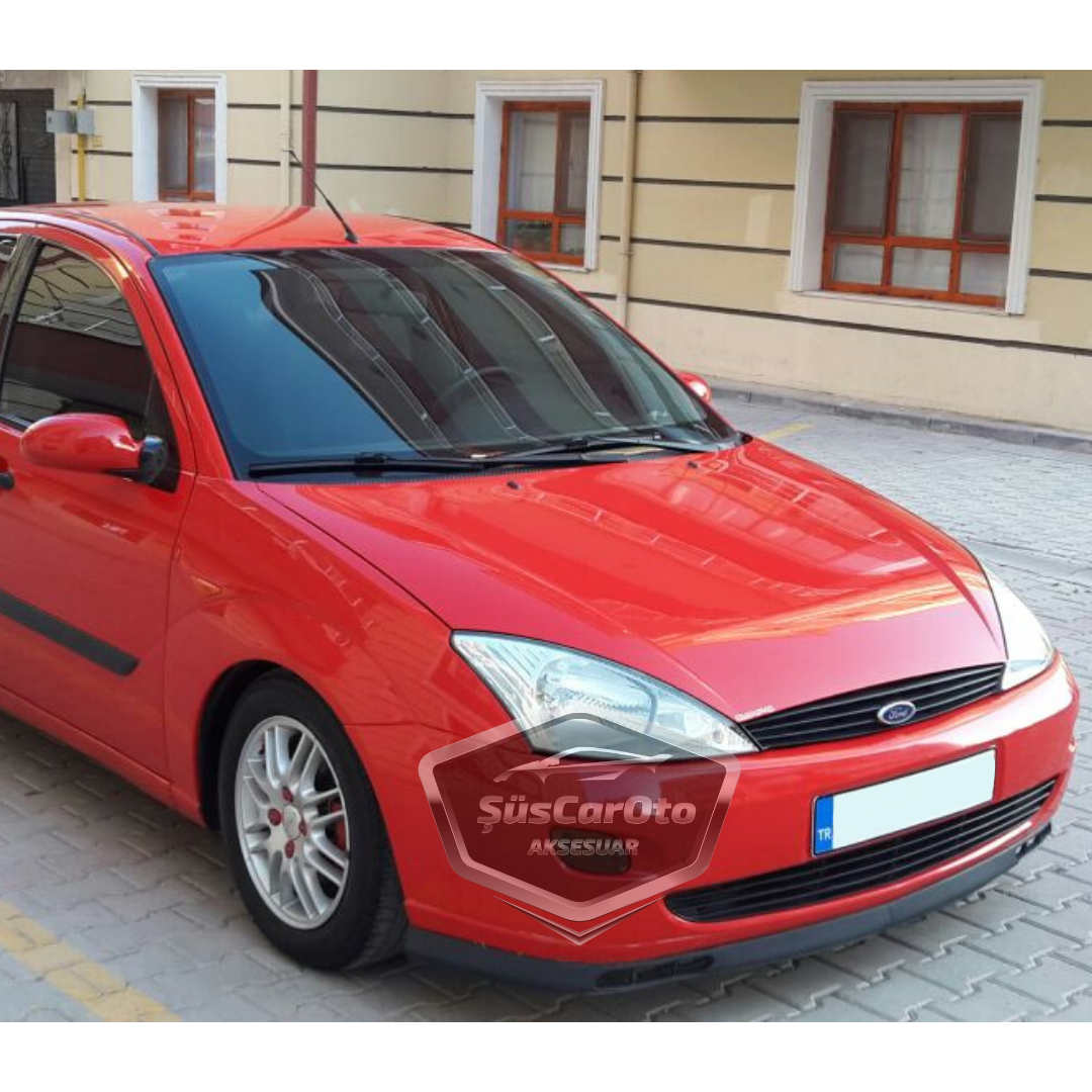 Ford Focus 1 Hb&amp;Sedan 1998-2004 Uyumlu Üniversal Laguna lip Esnek Ön Lip 2 Parça Tampon Altı Dil Karlık Ön Ek image 2