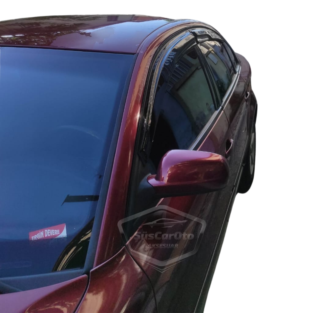 Vw Passat B5 - B5.5 1996-2005 Uyumlu Mugen Cam Rüzgarlığı Seti Piano Black 4'lü İthal image 5