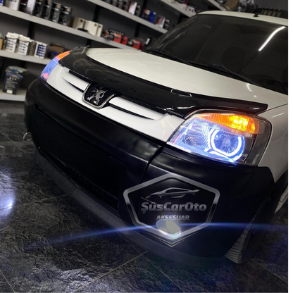 Peugeot Partner 2 2002-2008 Uyumlu Üniversal Astra H lip Esnek Ön Lip 2 Parça Tampon Altı Dil Karlık Ön Ek image 6