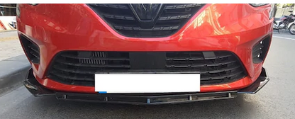 Renault Clio 5 Esnek BRABUS Lip 3 Parça Piano Black ABS Plastik Flaplı image 5