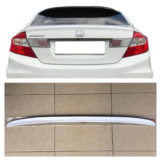 Honda Civic Fb7 12-16 Bagaj Üstü Spoiler Bagaj Çıtası Parlak Beyaz image 0