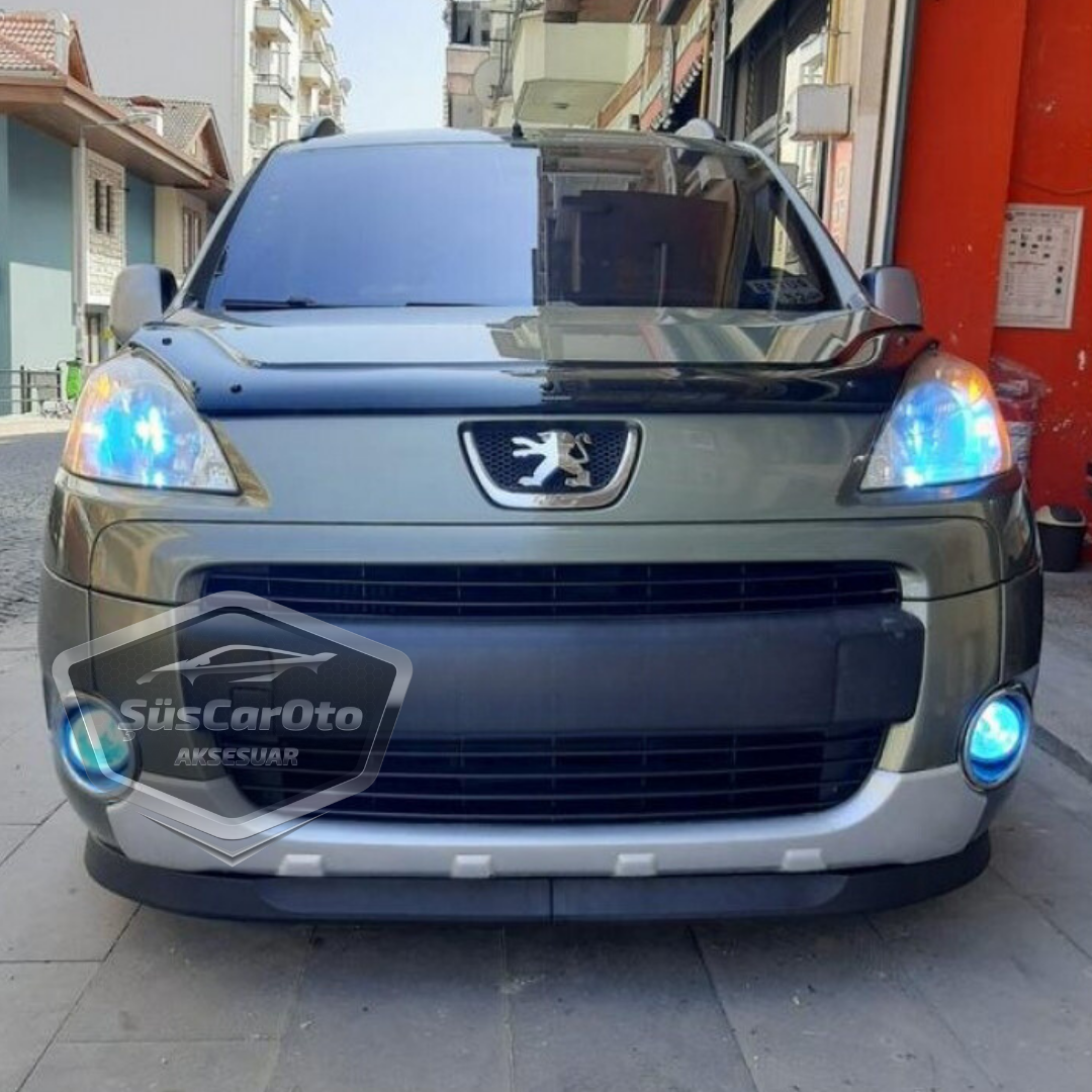 Peugeot Partner Tepee 2008-2018 Uyumlu Üniversal Astra H lip Esnek Ön Lip 2 Parça Tampon Altı Dil Karlık Ön Ek image 1