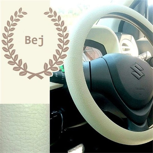 PERFLEX DERİ DESENLİ SÜPER İNCE SİLİKON DİREKSİYON KILIFI BEJ image 0