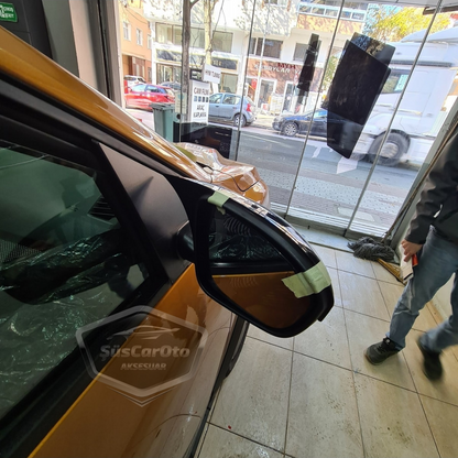 Dacia Sandero Mk3 2020 Sonrası Uyumlu Batman Yarasa Ayna Kapağı Piano Black ABS Plastik image 3
