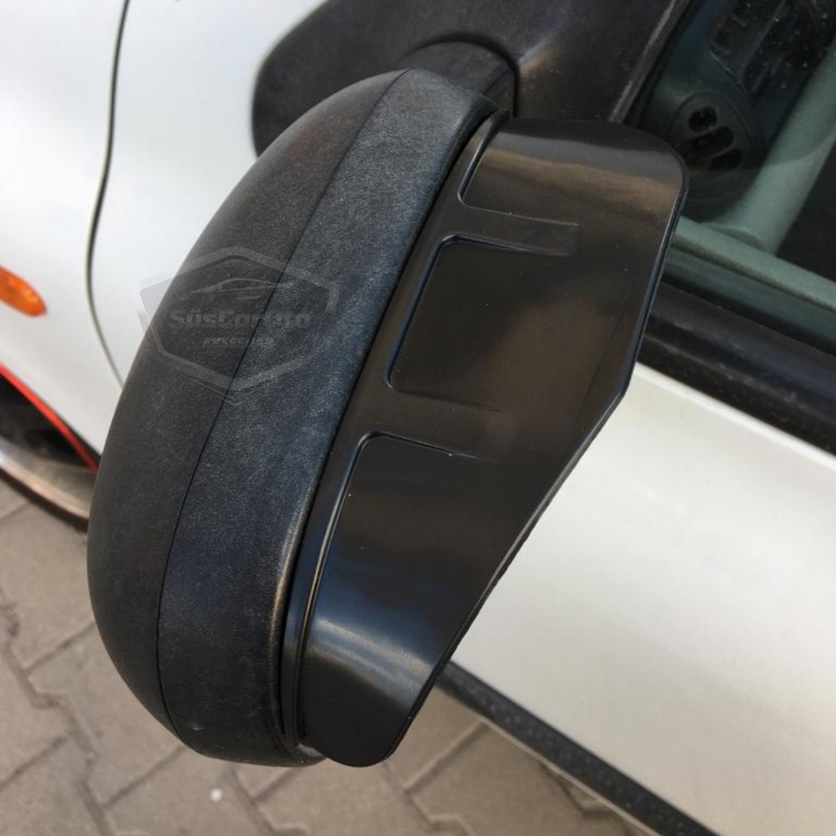 Universal Silikon Esnek Araç Oto Yan Ayna Yağmur Koruyucu Önleyici Yağmur Siperliği Siyah 2'li Takım image 5