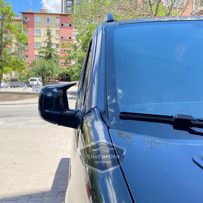 Citroen Berlingo Mk3 2019 Sonrası Uyumlu Batman Yarasa Ayna Kapağı Piano Black ABS Plastik Sağ Sol Takım image 5