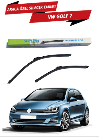 VW Golf 7 Sentinel Araca Özel Muz Ön Silecek Takımı Sağ Sol image 0