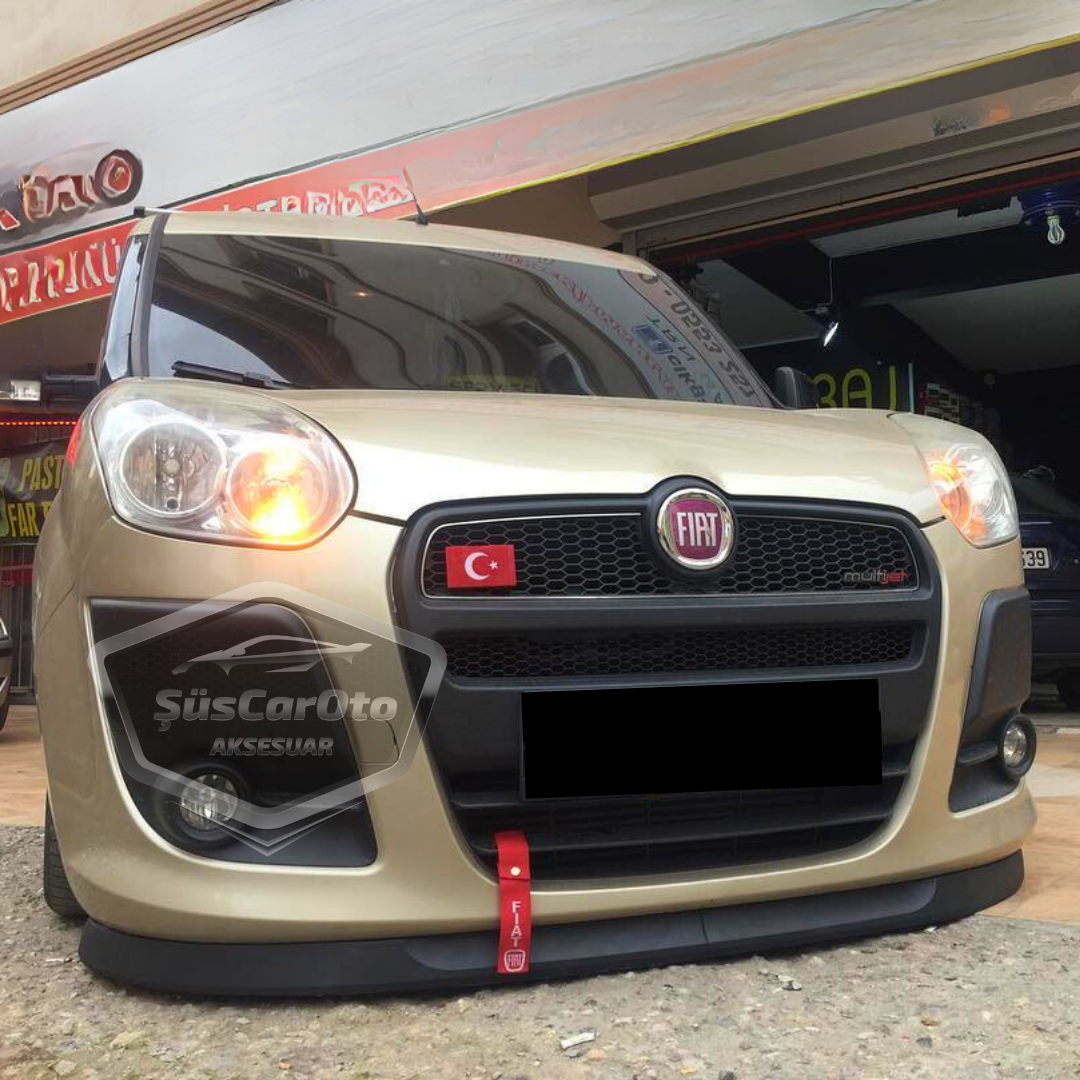 Fiat Doblo D3 2010-2015 Uyumlu Üniversal Astra H lip Esnek Ön Lip 2 Parça Tampon Altı Dil Karlık Ön Ek image 1