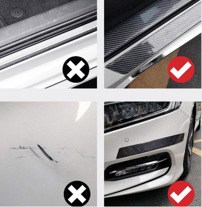 5D Tampon Bagaj Kapı Eşiği Koruyucu Şerit Eşik Bandı Sarı Karbon 5m image 2