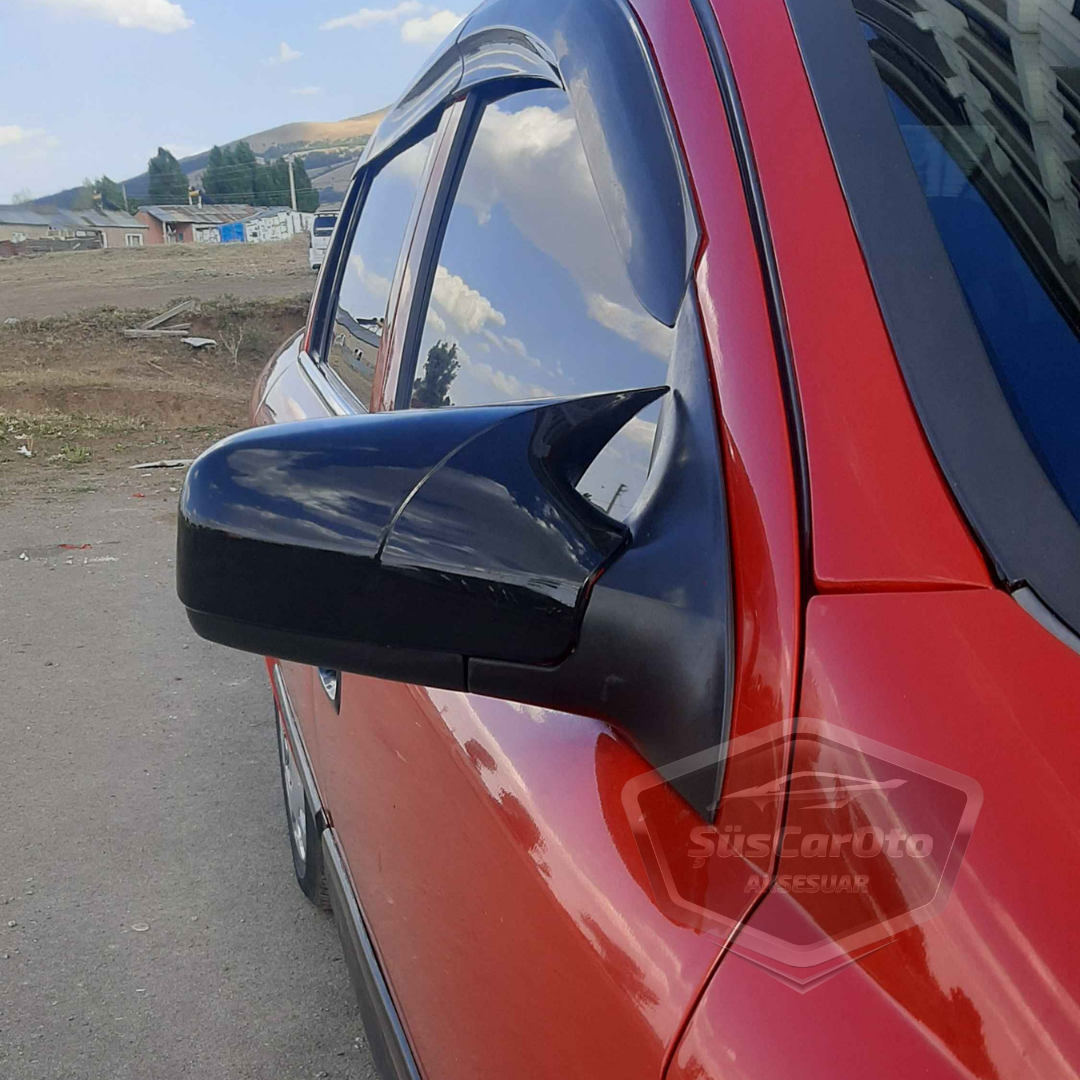 Opel Astra G 1998-2004 Uyumlu Batman Yarasa Ayna Kapağı Piano Black ABS Plastik image 6