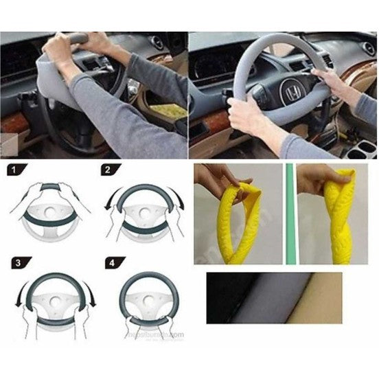 Carub Ultra İnce Kokusuz Mavi Silikon Direksiyon Kılıfı 36Cm-42Cm image 2