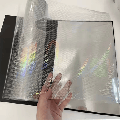 Şeffaf Hologram Petek Desen Far Stop Filmi Far Folyosu Far Çizik Çizilme Engelleyici Folyo 100 x 30 cm image 3