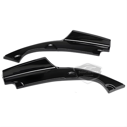 Honda Civic FC5 2016-2021 Araca Özel Parlak Siyah Arka Çıkıntılı Flap Kanatlı Arka Ek ABS Plastik Piano Black Arka Tampon Bıçak image 7