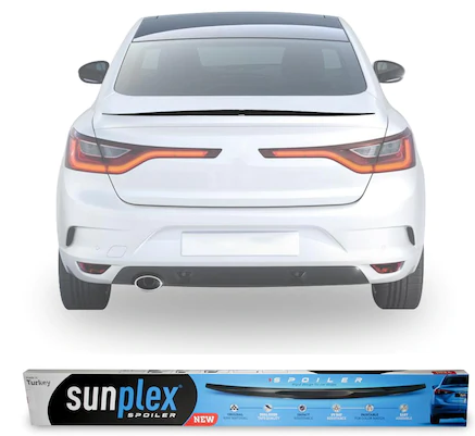 SUNPLEX Renault Megane 4 2016- Bagaj Üstü Spoiler Piano Black image 0