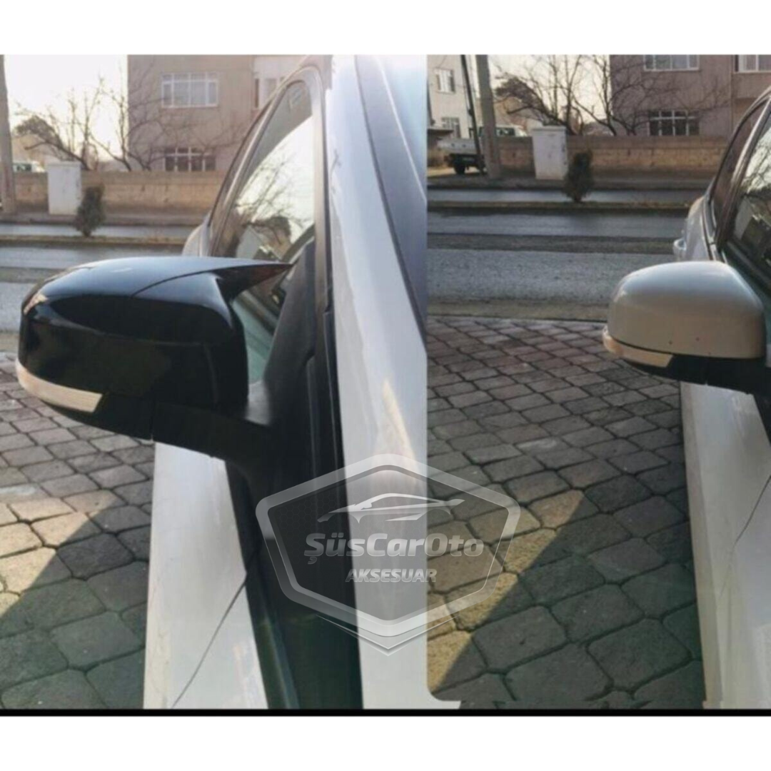 Ford Focus 2.5 2009-2011 Batman Yarasa Ayna Kapağı Piano Black ABS Plastik image 6