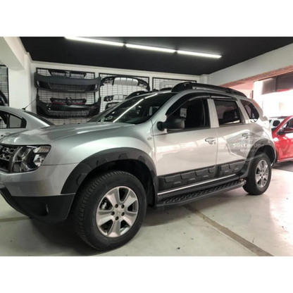 Dacia Duster 2010-2017 Uyumlu 12 Parça Damalı Dodik Seti Duster Yazılı Kapı Koruma Ve Çamurluk Kaplaması Plastik image 3