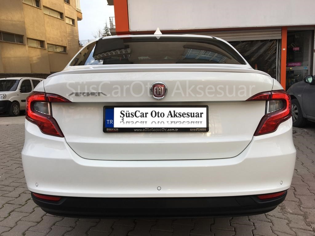 Fiat Egea Bagaj Üstü Slim Spoiler Parlak Beyaz image 0