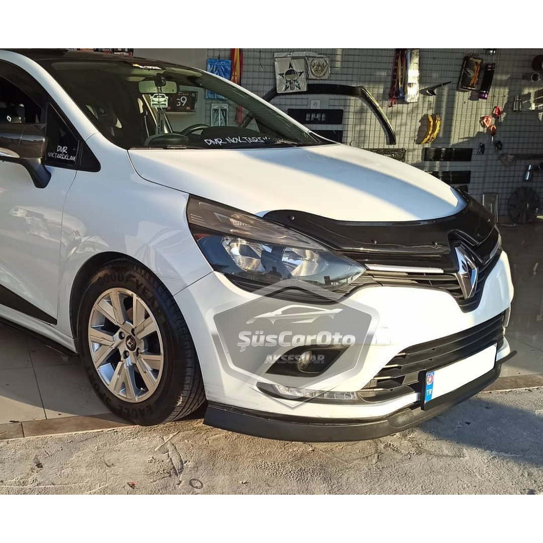 Renault Clio 4 2012-2020 Uyumlu Üniversal Astra H lip Esnek Ön Lip 2 Parça Tampon Altı Dil Karlık Ön Ek image 4
