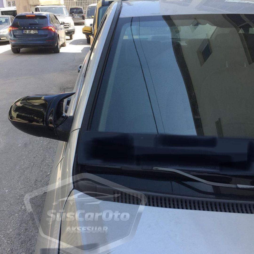 Hyundai Accent Era 2006-2012 Batman Yarasa Ayna Kapağı Piano Black ABS Plastik image 1