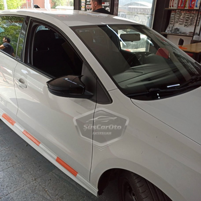 Vw Polo 6R-6C 2009-2017 Batman Yarasa Ayna Kapağı Piano Black ABS Plastik image 3