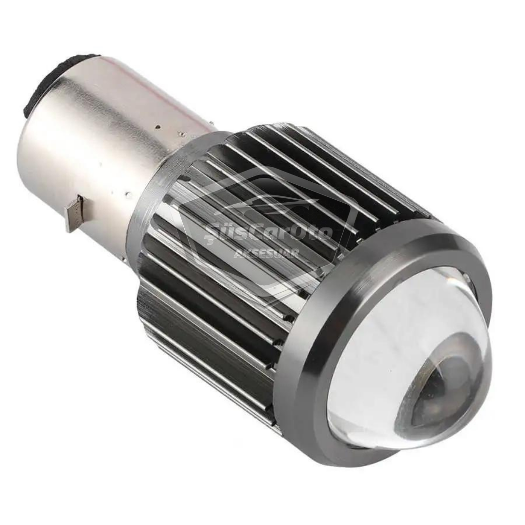 Otomobil Araç Motosiklet Mercekli Far Ampulü Led Far Çift Renk Sarı-Beyaz CSP Led Lamba Delici Yayıcı S2 Uzun Kısa 1 Adet BA20D H6 image 8
