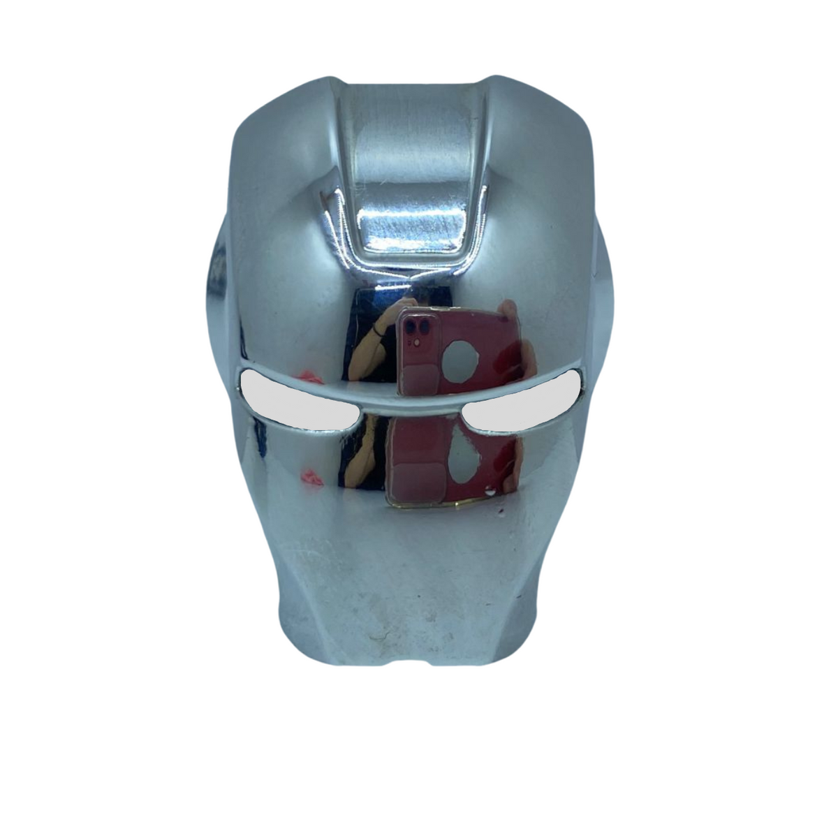 Start Stop Tuşu Kapağı Iron Man Metal Tuş Koruyucu Dekoratif Özel Çinko Alaşım Krom image 1