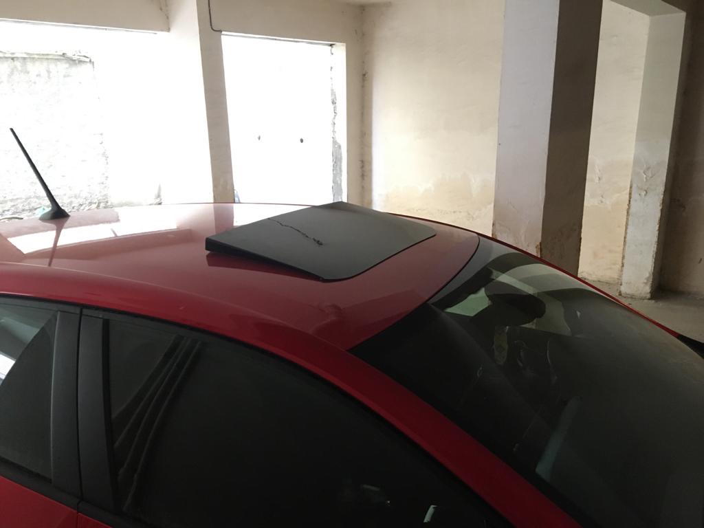 PERFLEX Piano Black Yalancı Çakma Sahte Sunroof Tavan Rüzgarlığı image 4