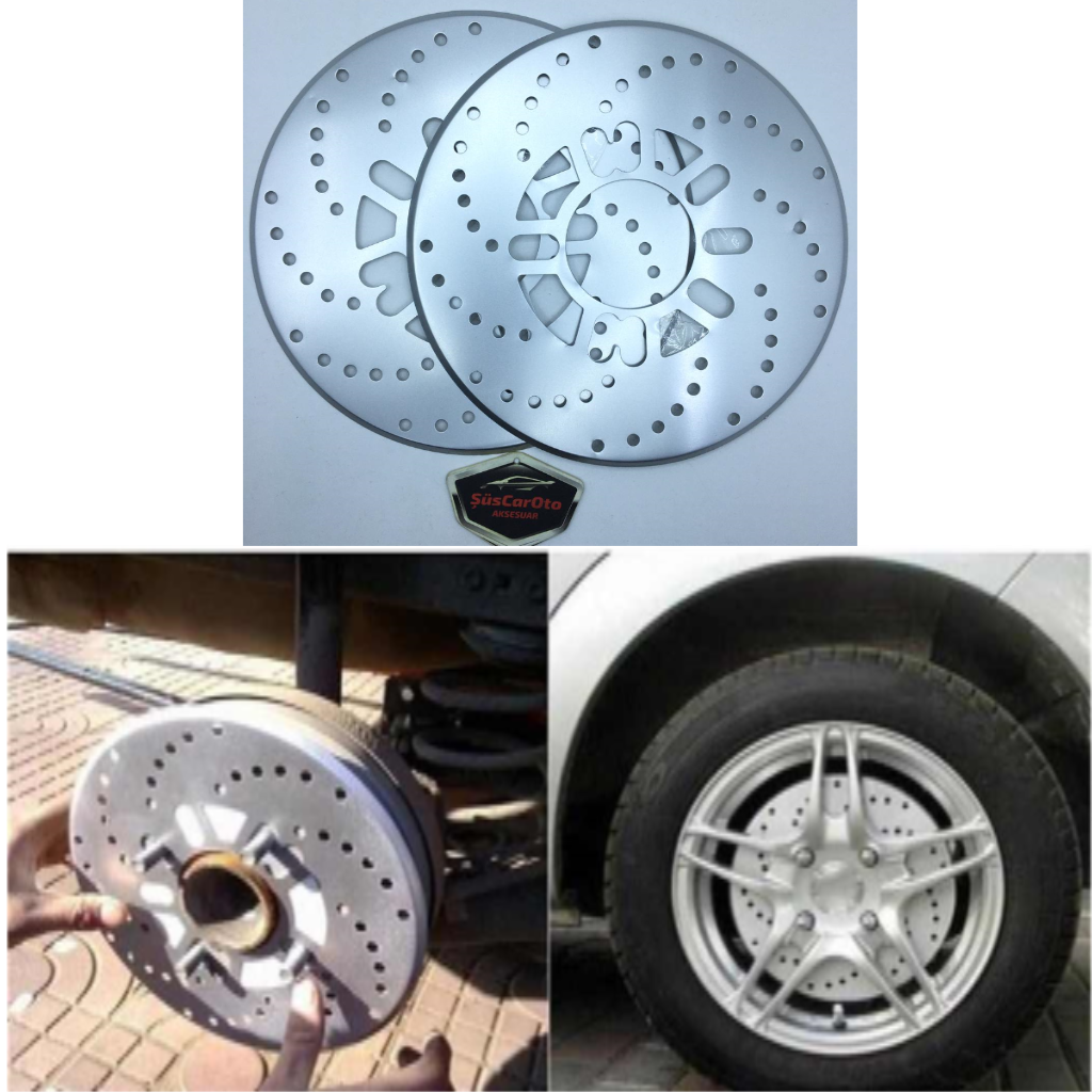 Üniversal Kampana Sacı Disk Sacı Disk Fırfırı 2'li Set 14'' ve Üzeri Gümüş image 0
