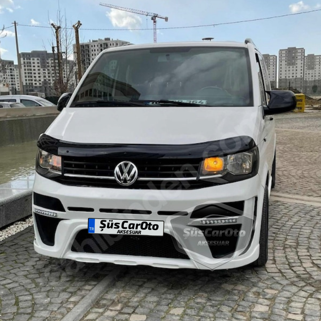Vw Transporter T6 - T7 2010-2022 Uyumlu Batman Yarasa Ayna Kapağı Piano Black ABS Plastik image 0