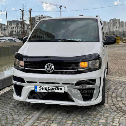 Vw Transporter T6 - T7 2010-2022 Uyumlu Batman Yarasa Ayna Kapağı Piano Black ABS Plastik image 0
