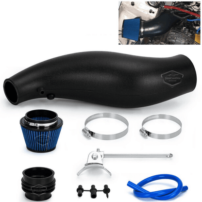 Honda Civic 1.6L EG EK 1992-2000 Uyumlu Performans &amp; Ses Arttırıcı Yüksek Akışlı Soğuk Spor Açık Hava Filtre Kiti Emme Borusu Set Bigtube +6 Hp 52-89 mm Siyah Mavi image 1