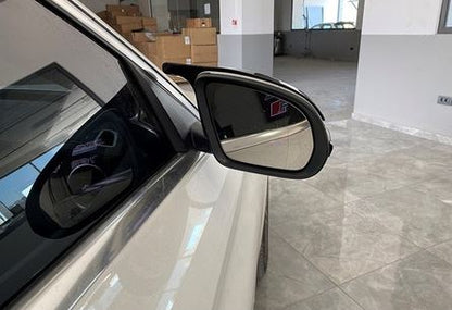 Mercedes W205 C Serisi 2015 Sonrası Batman Yarasa Ayna Kapağı Piano Black ABS Plastik image 5