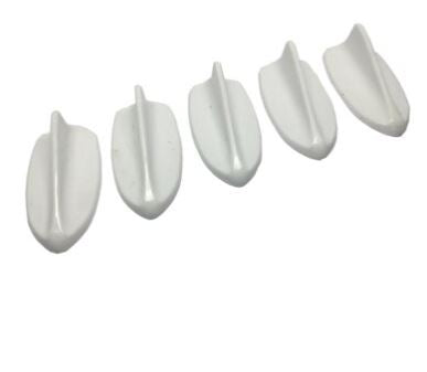 5 li Mini Shark Balina Anten Seti Balık Sırtı Süs Anten Beyaz image 1