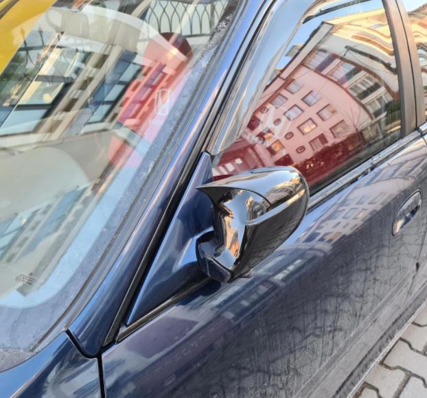 Honda Civic İES EK 1996-2000 Batman Yarasa Ayna Kapağı Piano Black ABS Plastik image 4