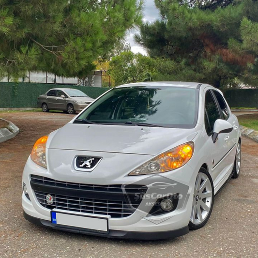 Peugeot 207 2006-2014 Uyumlu Üniversal Astra H lip Esnek Ön Lip 2 Parça Tampon Altı Dil Karlık Ön Ek image 0