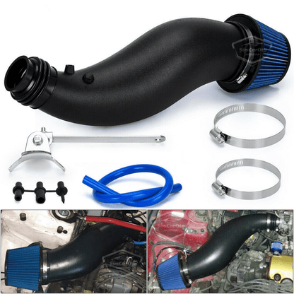 Honda Civic 1.6L EG EK 1992-2000 Uyumlu Performans &amp; Ses Arttırıcı Yüksek Akışlı Soğuk Spor Açık Hava Filtre Kiti Emme Borusu Set Bigtube +6 Hp 52-89 mm Siyah Mavi image 0