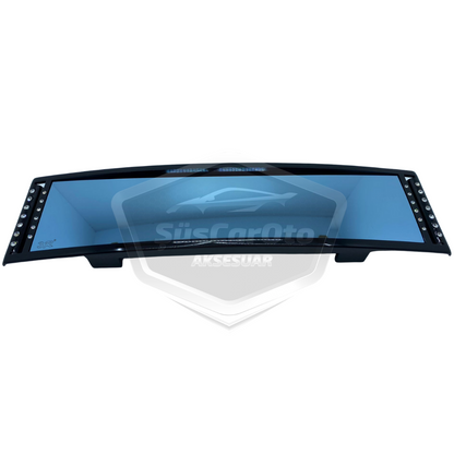 3R Diamond Taşlı Bombeli Makaslı Geçmeli Karartmalı İç İlave Ayna Mavi Renkli Ayna 270 mm image 2