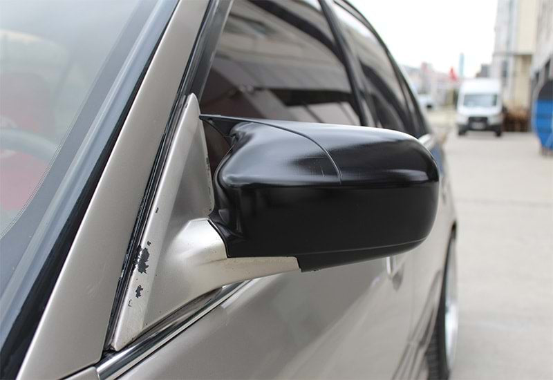 Honda Civic Vtec 2 2002-2005 Batman Yarasa Ayna Kapağı Piano Black ABS Plastik image 5