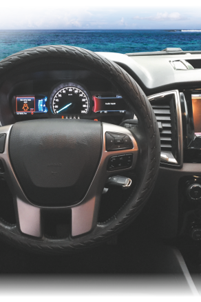 PERFLEX SİLİKON DESENLİ DİREKSİYON KILIFI  SİYAH image 0