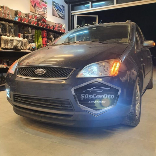 Ford C-Max 2003-2007 Uyumlu Üniversal Astra H lip Esnek Ön Lip 2 Parça Tampon Altı Dil Karlık Ön Ek image 0