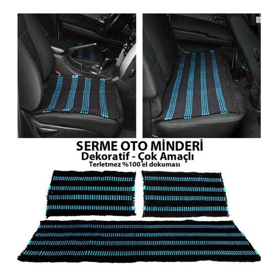 Kilim Dokuma Oto Koltuk Kılıfı 3 Parça Serme Kilim image 2