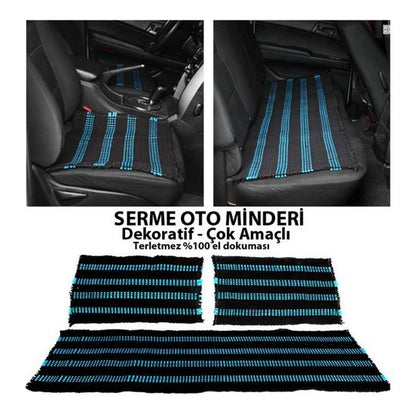 Kilim Dokuma Oto Koltuk Kılıfı 3 Parça Serme Kilim image 2