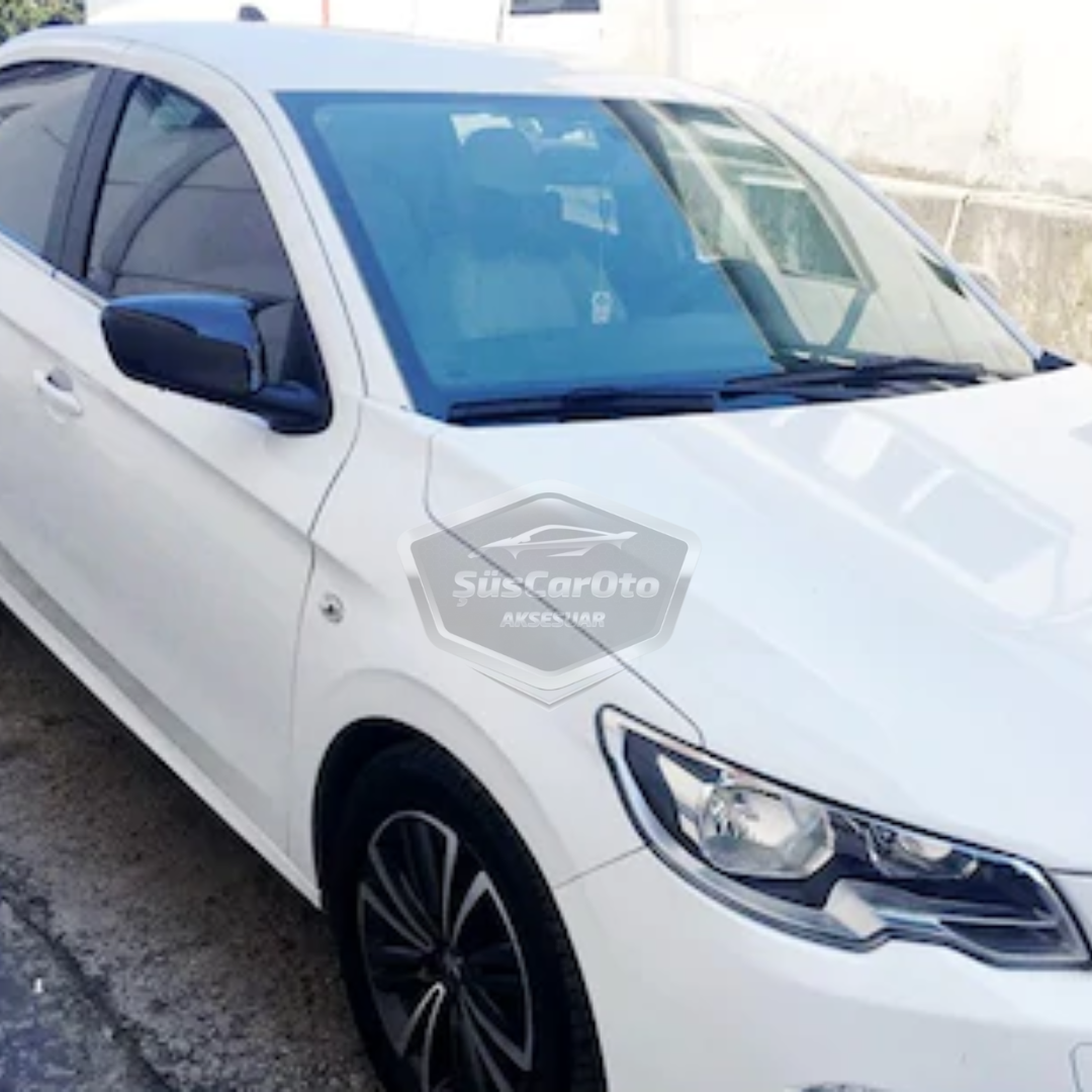 Peugeot 301 2012-2019 Batman Yarasa Ayna Kapağı Piano Black ABS Plastik image 8