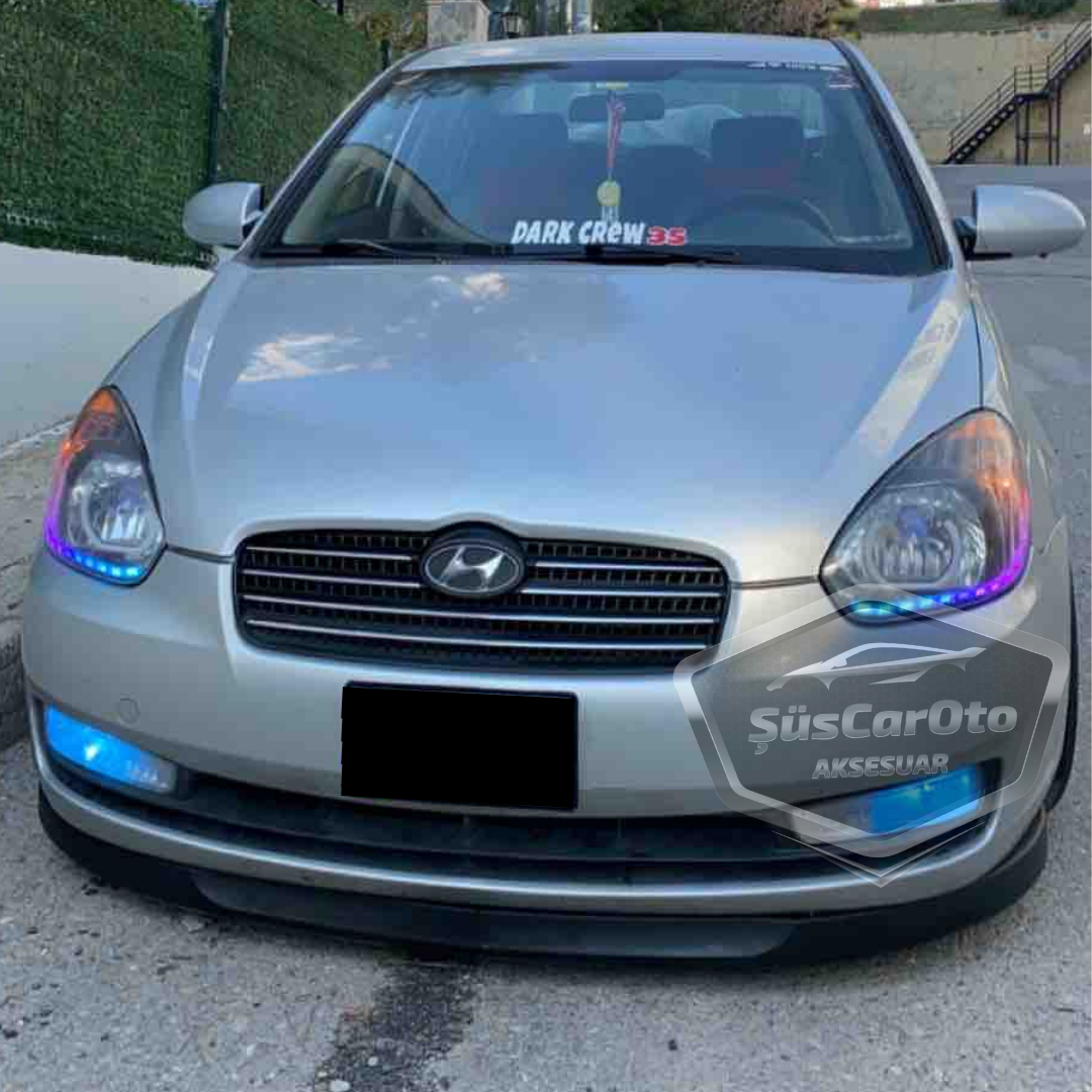 Hyundai Accent Era 2006-2012 Uyumlu Üniversal Astra H lip Esnek Ön Lip 2 Parça Tampon Altı Dil Karlık Ön Ek image 9