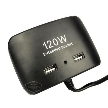 Üniversal 3 lü Çakmak Soketi 120W Çakmaklık Çoğaltıcı 2 Usb Araç Şarj Cihazı Çakmaklık Şarj Çakmak Çoklayıcı 12v/24v image 4