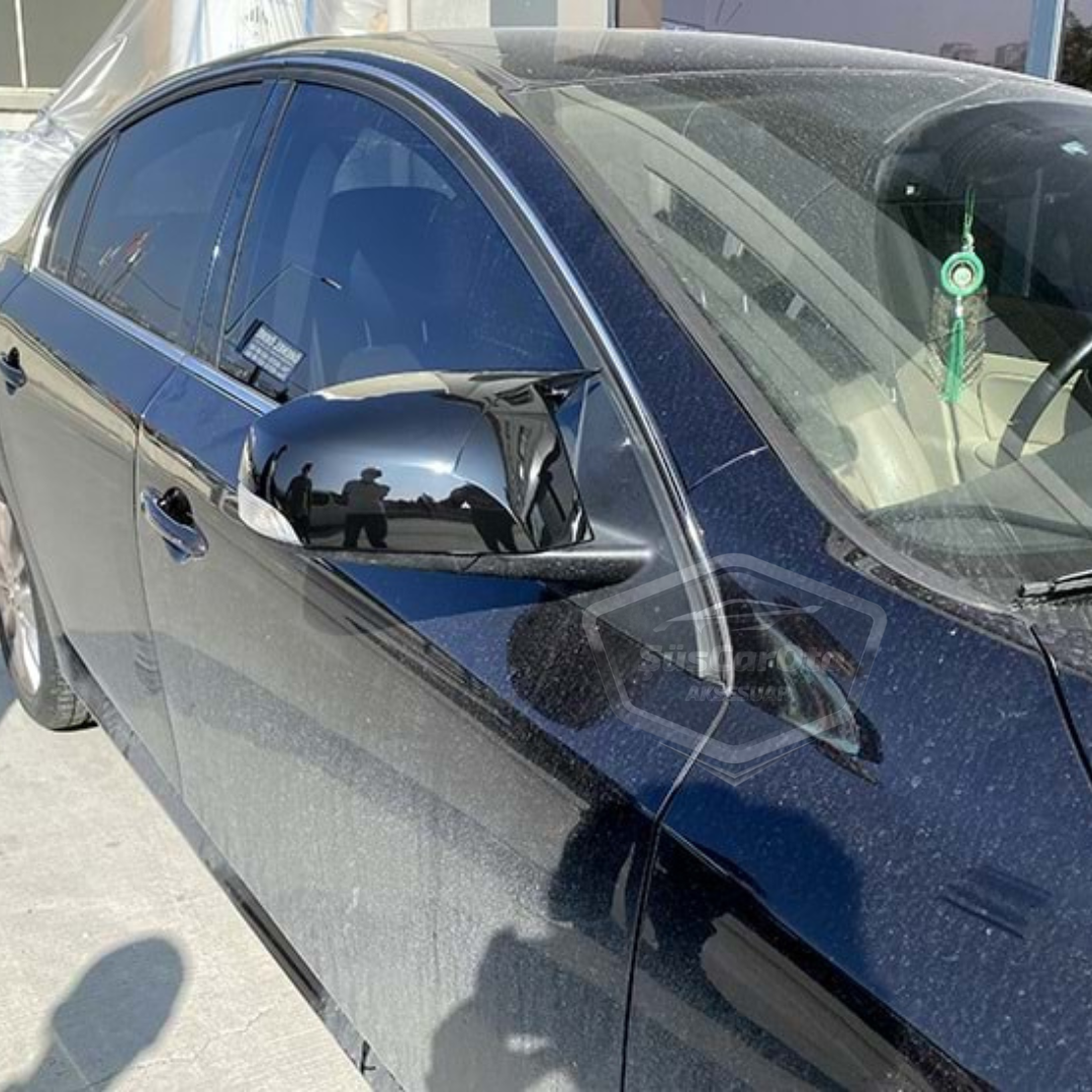 Renault Latitude 2010-2015 Batman Yarasa Ayna Kapağı Piano Black ABS Plastik image 3